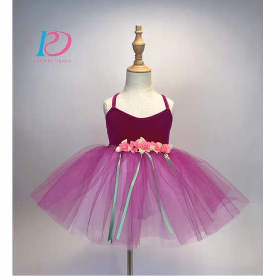 Dance Leotard Skirt Cutout Back Ballet Dance Tutu Dress Gymnastics Dancewear Costumes