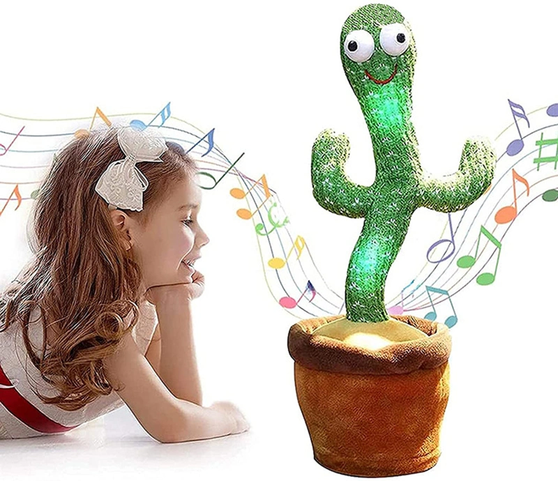 Tik Tok Popular Singing Dancing Cactus for Children Early Education Toy Children′s Birthday Gift Christmas Gift