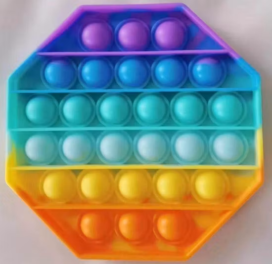 2022 New Design Silicone Ice Cream Push Bubble Fidget Toy Pop It Sensory Stress Relieve Autism Educational Toy for Kids Promotion