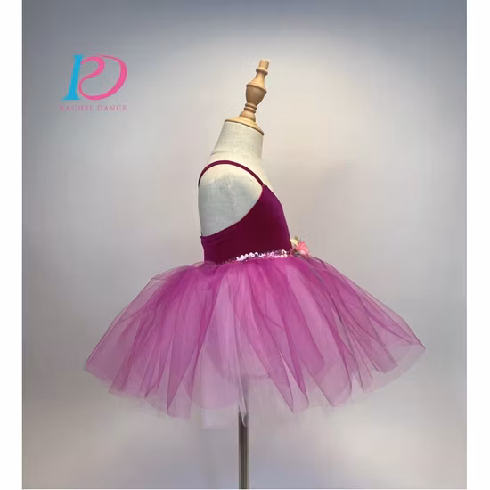 Dance Leotard Skirt Cutout Back Ballet Dance Tutu Dress Gymnastics Dancewear Costumes